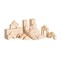 Kaplan Early Learning Company Unit Block Supplement Set 1 - 60 Pieces in 14 Shapes